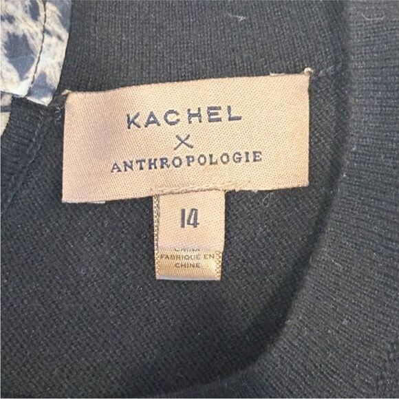 Kachel X Anthropologie | Cashmere Blend Leopard
Ruffle Hem Sweater Black 14 - Picture 10 of 13